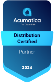 Acumatica Gold Certified Partner 2024 the cloud era distribution certified