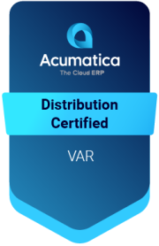 Acumatica Gold Certified Partner 2024 the cloud era distribution certified